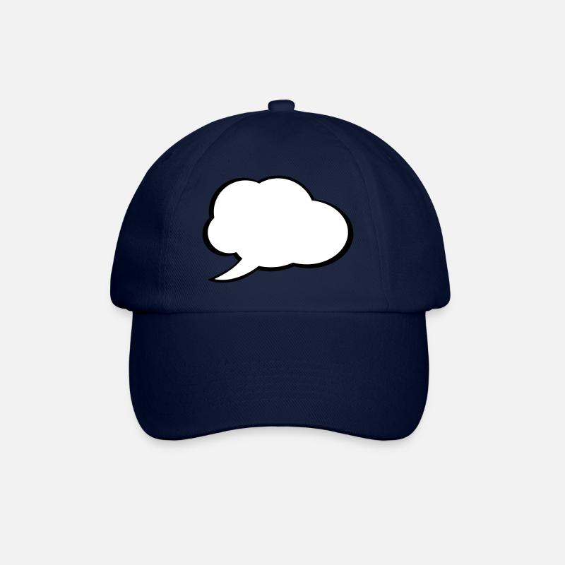 Speech Bubble - Baseball Cap - blue/blue