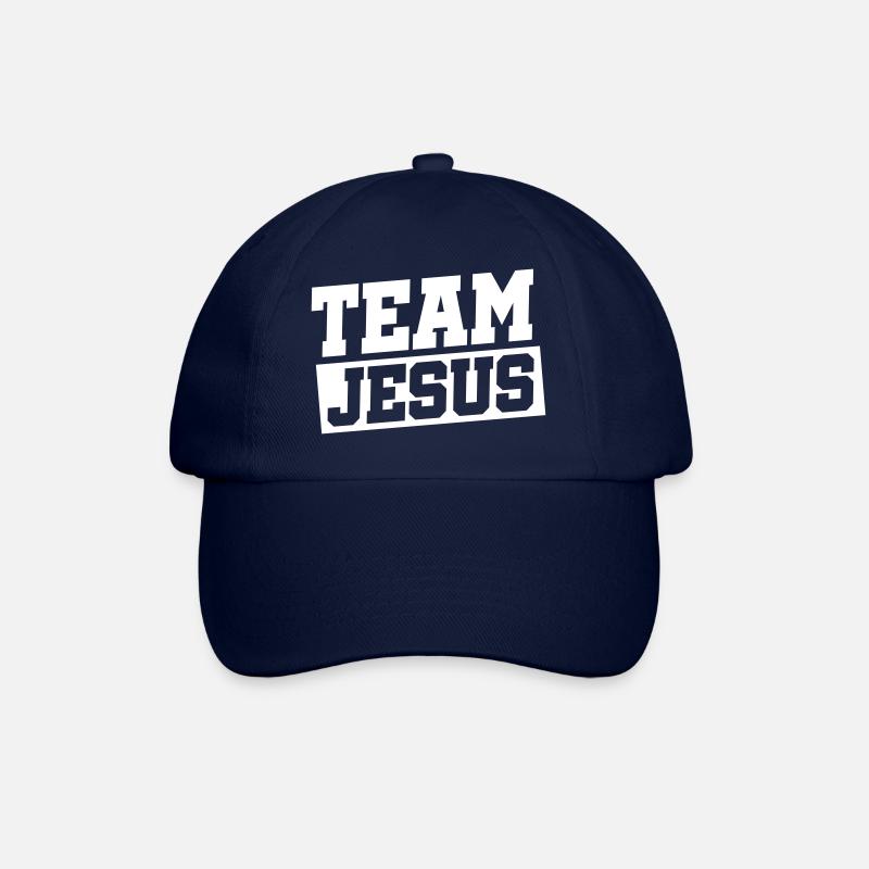 jesus team - Baseballkappe - Blau/Blau