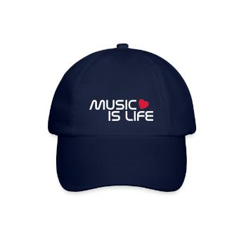 music is life heart FR - Casquette classique - bleu/bleu - Devant