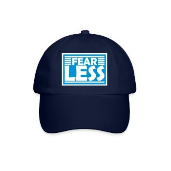 fearless Text Quote Design - Baseball Cap - blue/blue - Front