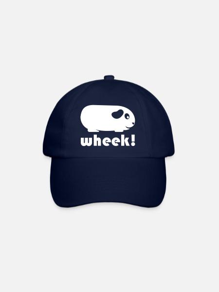 Einfache Meerschweinchen (Wheek!) - Baseballkappe - Blau/Blau