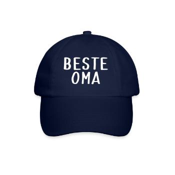 Beste Oma - Baseballkappe - Blau/Blau - Vorne