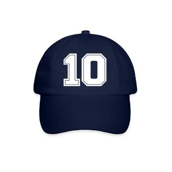 Numéro 10 - Casquette classique - bleu/bleu - Devant