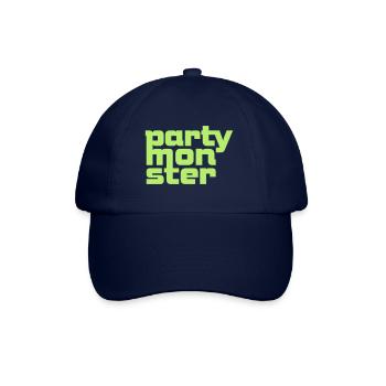 Partymonster-Font No. 1 - Baseballkappe - Blau/Blau - Vorne