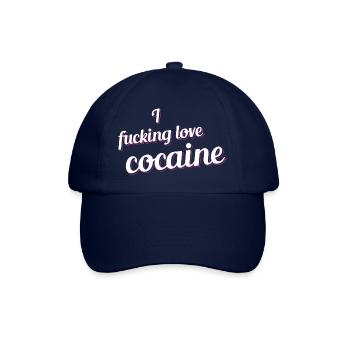 I fucking love cocaine - Casquette classique - bleu/bleu - Devant
