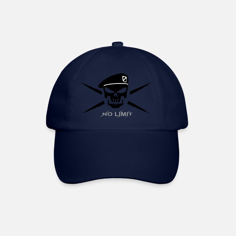 Tete de mort beret 2 - Casquette classique - bleu/bleu