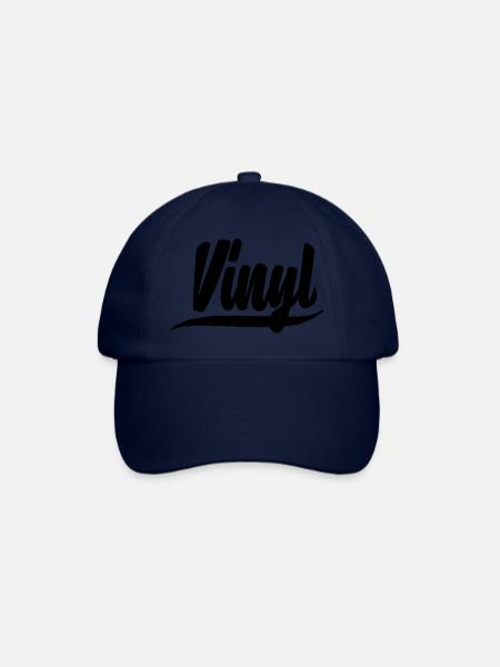 vinyle plat dj deejay musique fête autocollant patch - Casquette classique - bleu/bleu