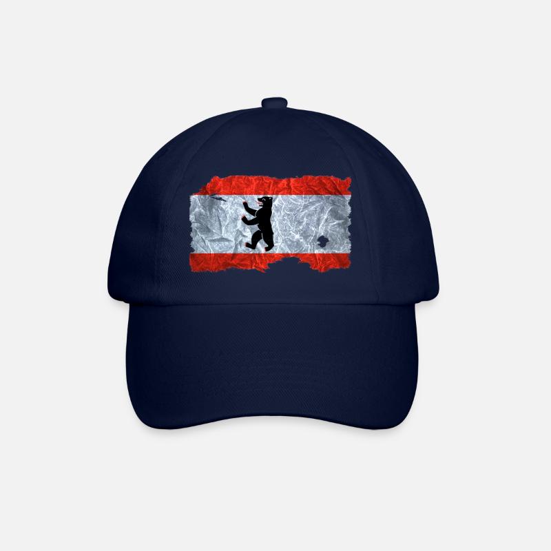 Regard drapeau Berlin / drapeau de cru utilisé - Casquette classique - bleu/bleu