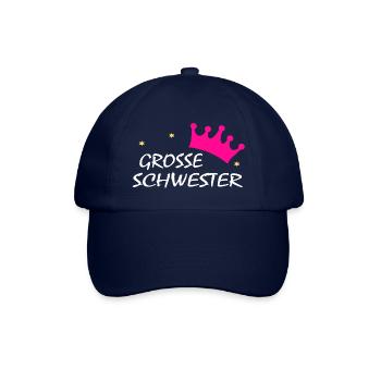 grosse schwester w - Baseballkappe - Blau/Blau - Vorne