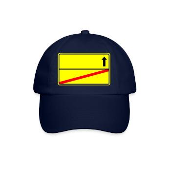 Town sign template - Baseball Cap - blue/blue - Front