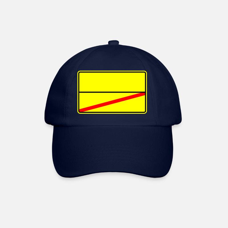 Ortsschild Vorlage - Baseballkappe - Blau/Blau
