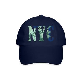 NYC Typography with Statue of Liberty - Baseball Cap - blue/blue - Front