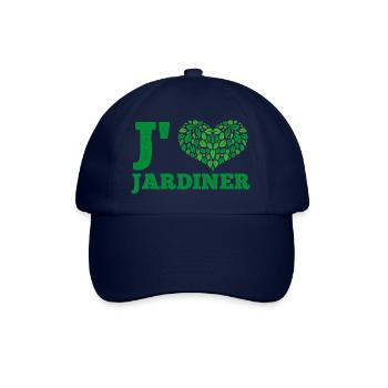 J'aime jardiner cadeau jardinage homme femme - Casquette classique - bleu/bleu - Devant