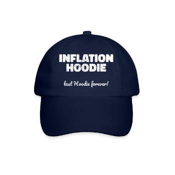 Inflation Hoodie Quote Gift - Baseball Cap - blue/blue - Front