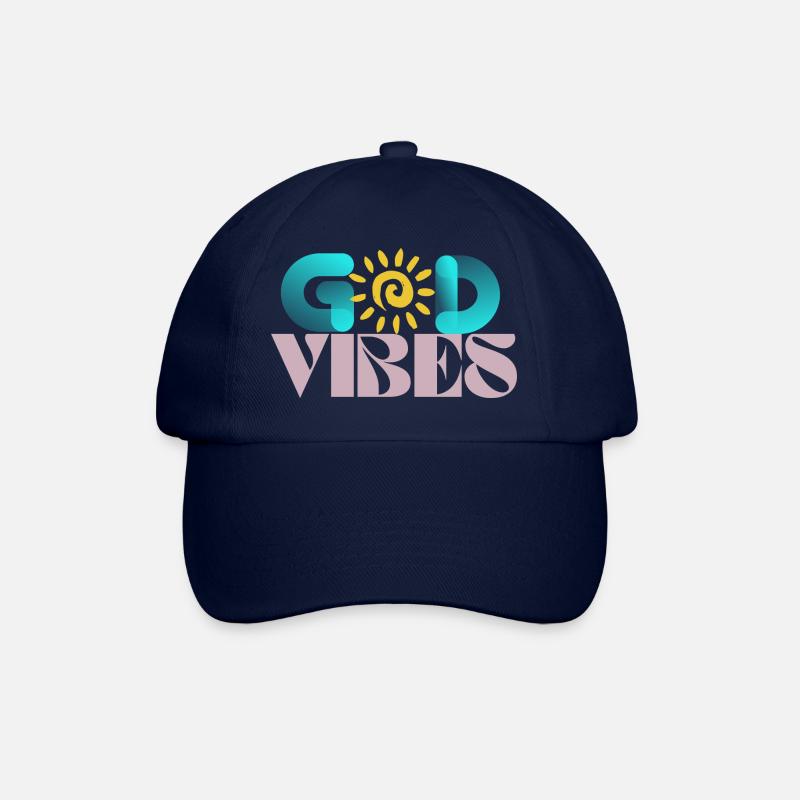 GodVibes - Baseballkappe - Blau/Blau
