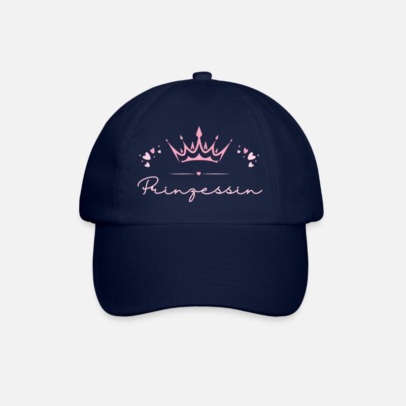 Prinzessin Krone Herzen - Baseballkappe - Blau/Blau