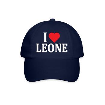 t-shirt name I love Lion T-shirt gift idea - Baseball Cap - blue/blue - Front