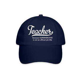 Lehrerin - Baseballkappe - Blau/Blau - Vorne