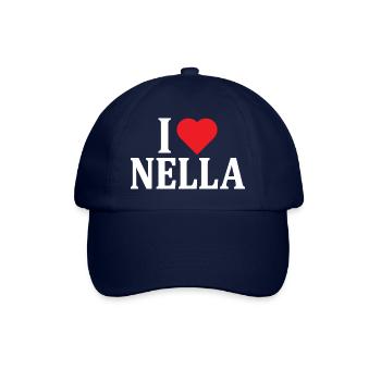 t-shirt name I love In the gift idea t-shirt - Baseball Cap - blue/blue - Front