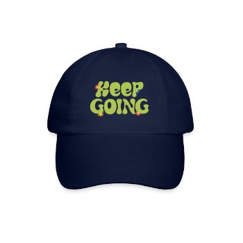 keep going - Baseball Cap - blue/blue - Front
