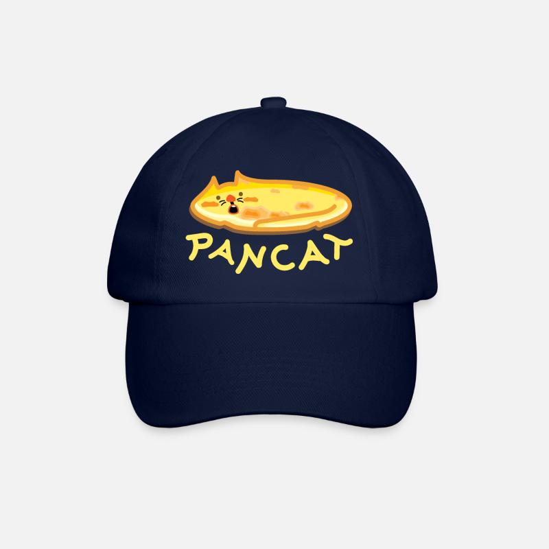 Pancake Katze - Baseballkappe - Blau/Blau