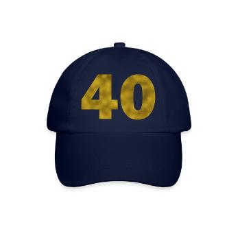 Anniversaire 40 ans - Casquette classique - bleu/bleu - Devant