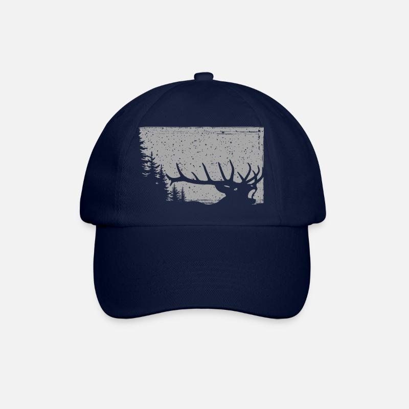 Hirsch - Baseballkappe - Blau/Blau