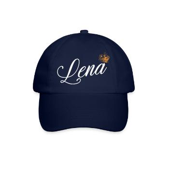 Lena Custom Name für Frauen Kinder Kleinkinder - Lena - Baseballkappe - Blau/Blau - Vorne