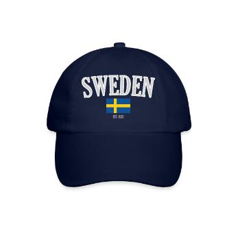 Schweden seit 1523 – Skandinavien Nostalgie - Baseballkappe - Blau/Blau - Vorne