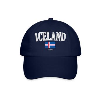 Island seit 1944 - Baseballkappe - Blau/Blau - Vorne