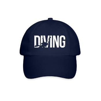 Funny Diving Diver Dive Shirt Diving - Baseballkappe - Blau/Blau - Vorne