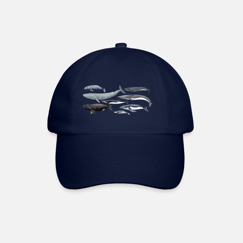 Wale - Wale - Baleines - Mysticeti - Baseballkappe - Blau/Blau