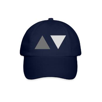 Dreiecke - Baseballkappe - Blau/Blau - Vorne