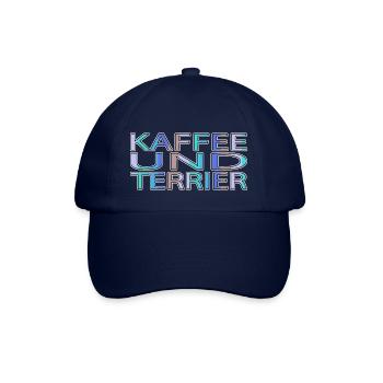 kaffeebohne kaffeetrinker morgen morgenmuffel - Baseballkappe - Blau/Blau - Vorne