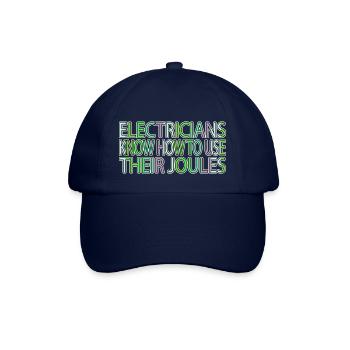actress devices love electrician clothing birthday - Baseballkappe - Blau/Blau - Vorne
