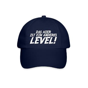 das hier ist ein anderes Level Geschenk - Baseballkappe - Blau/Blau - Vorne