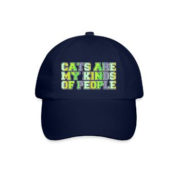 Art et design canin Chat persan Protection des animaux - Casquette classique - bleu/bleu - Devant