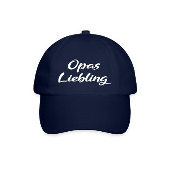 Opas Liebling Geschenk - Baseballkappe - Blau/Blau - Vorne