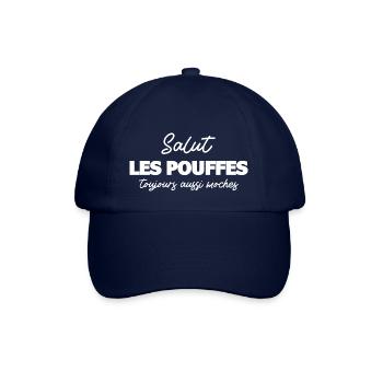 salut les pouffes humour cadeau - Casquette classique - bleu/bleu - Devant