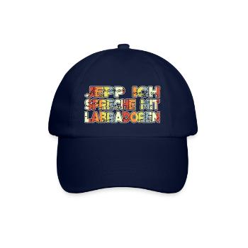 geburtstagsgeschenkidee bluthund geschenk - Baseballkappe - Blau/Blau - Vorne