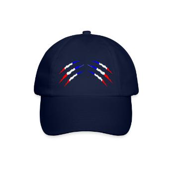 krallen frankreich 2 - Baseballkappe - Blau/Blau - Vorne