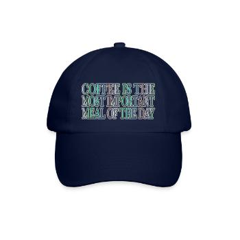 humor coffee mug coffee coffee cup latte jokes - Baseballkappe - Blau/Blau - Vorne