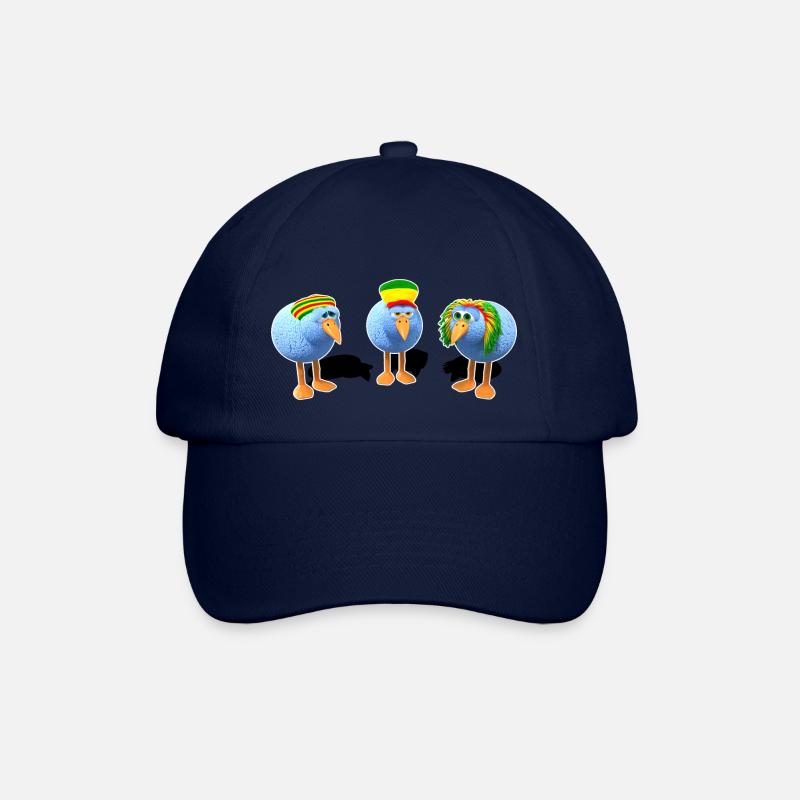 Three little Reggae Birds - Baseballkappe - Blau/Blau