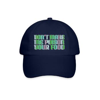 food funny sayings culinary art awesome - Baseballkappe - Blau/Blau - Vorne