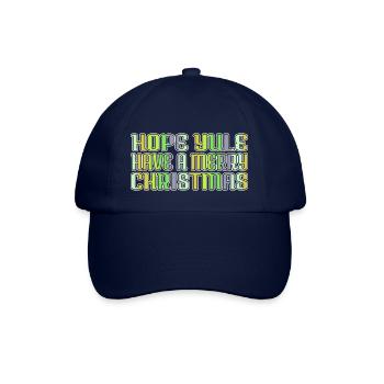 Beach Dinosaur Fan Christmas Tree Dino - Baseball Cap - blue/blue - Front