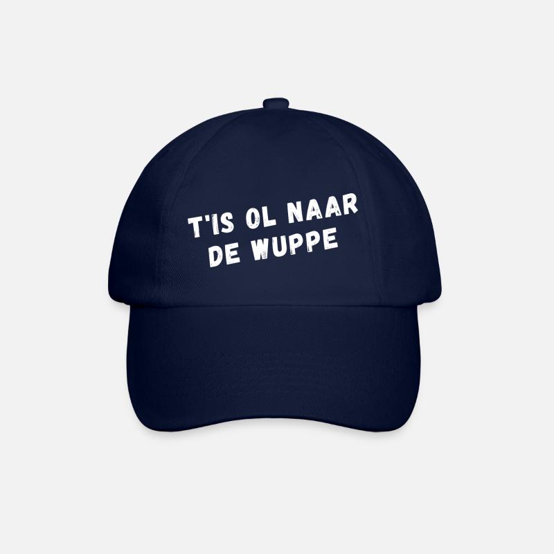 Westflämisches Dialekthemd. Es ist der alte Wuppe - Baseballkappe - Blau/Blau