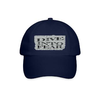 courage and strength fearless living - Baseball Cap - blue/blue - Front