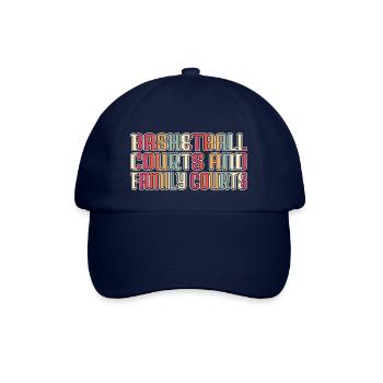 basketball boyfriend family reunion - Baseballkappe - Blau/Blau - Vorne