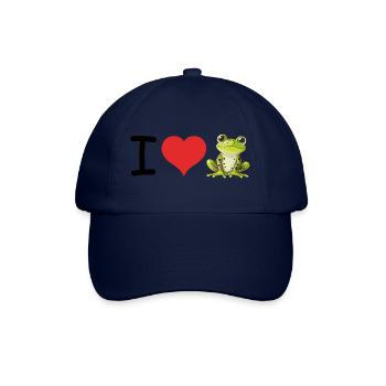 J’adore les grenouilles - Frog Memes - Casquette classique - bleu/bleu - Devant