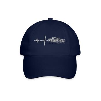 Shirt Cadeau cru Heartbeat - Casquette classique - bleu/bleu - Devant